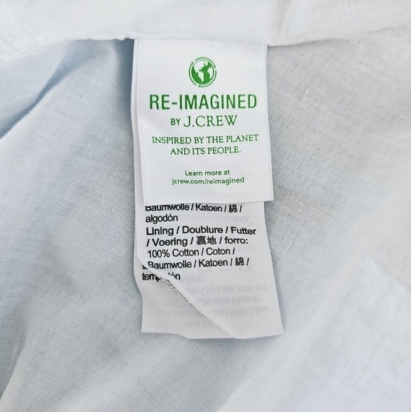 New! J. Crew Colorblock Tie Back Tiered Cotton Spaghetti Strap Maxi Dress - Picture 14 of 15